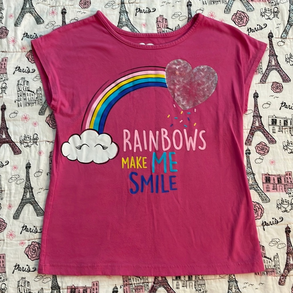 365 Girls Pink Short Sleeve Shirt, size 7